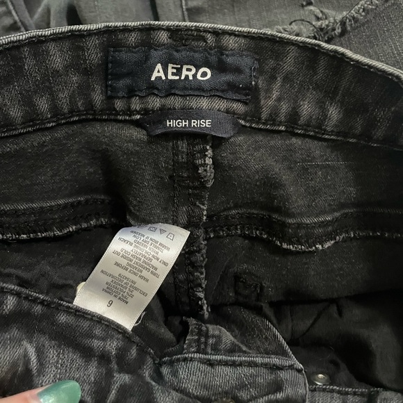 Aéropostale Black Ripped Skinny Jeans - Picture 3 of 5